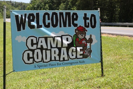 Camp Courage Sign